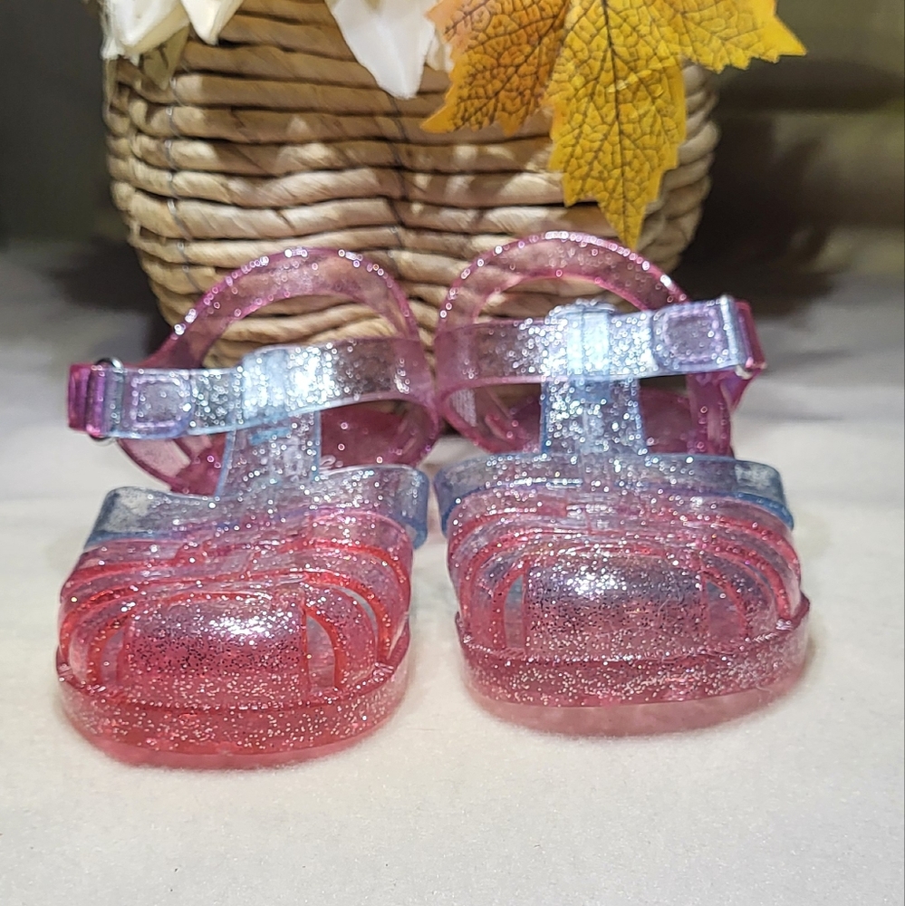 Simple Joys by Carter's Girls Kimmie Nora Jelly Sandal Set Of 2 Size 7 Toddlers - Picture 14 of 15